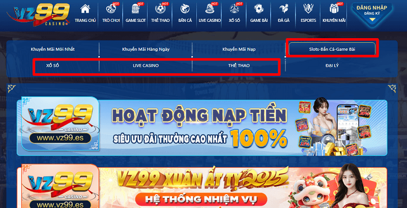 Khuyến Mãi VZ99 - Bí Quyết Tối Đa Hóa Lợi Nhuận 10 Khuyến mãi theo trò chơi tại VZ99