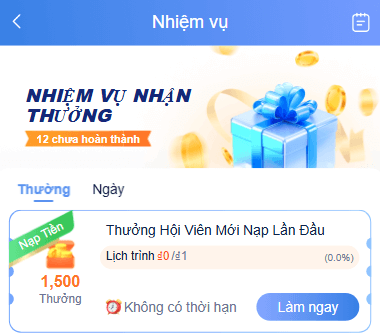 Khuyến Mãi VZ99 - Bí Quyết Tối Đa Hóa Lợi Nhuận 15 Nhận thưởng nhiệm vụ VZ99